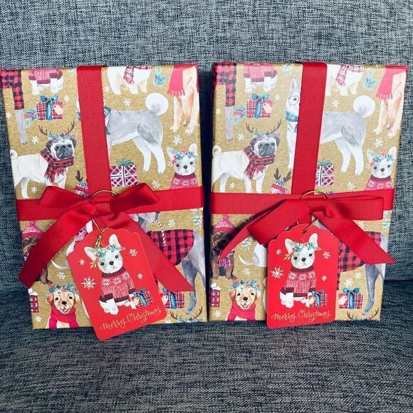 NWT Christmas Dogs Gift Decor Boxes Set - Picture 1 of 6
